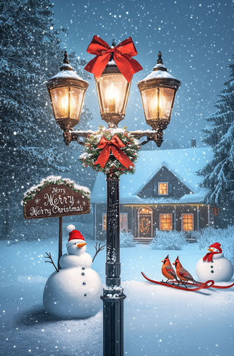 Exclusive Photo Christmas Card Festive Illustration