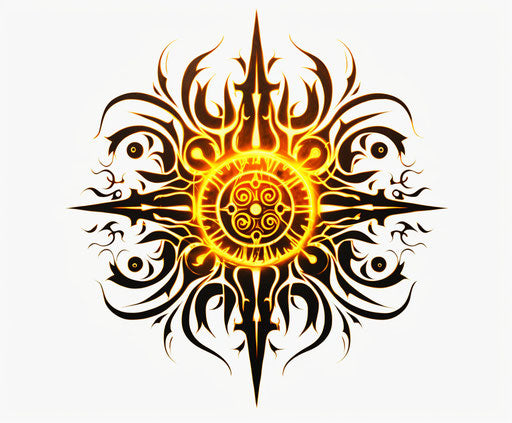 Celtic sun tattoo