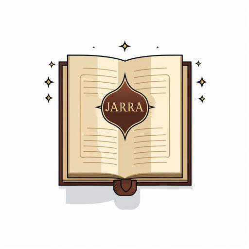 Minimalist depiction of the Quran on white backdrop