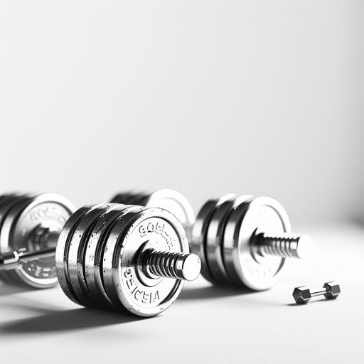 Photo realistic workout clipart on flat white background