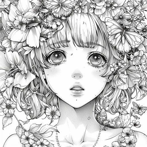 Play & Learn: Anime Coloring Pictures Birthday Party Adventure