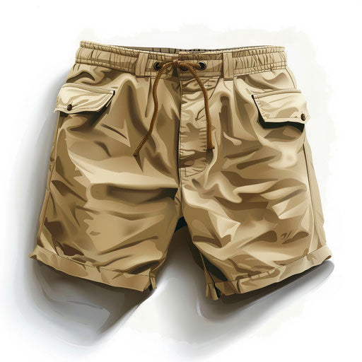Shorts clipart in a photo realistic style on white background