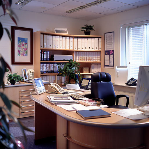 Bright and organized financial office