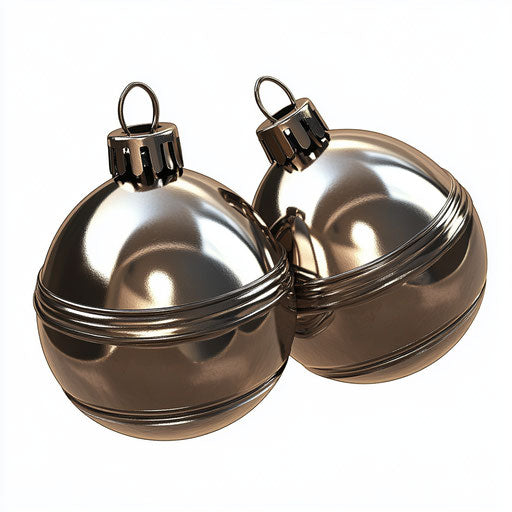 Realistic clipart of Sleigh Bells, high-resolution, isolated