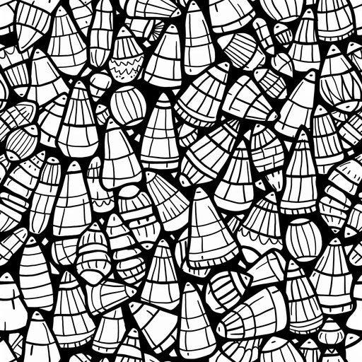 Candy corn pattern filling the entire page