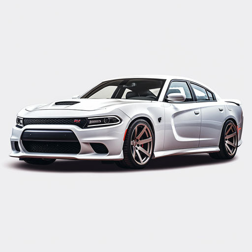 Dodge Charger Hellcat White background