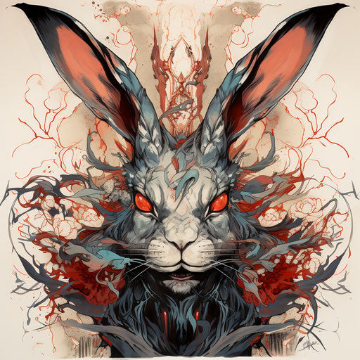 Japanese rabbit in Mazzoni and Mahfood's style.