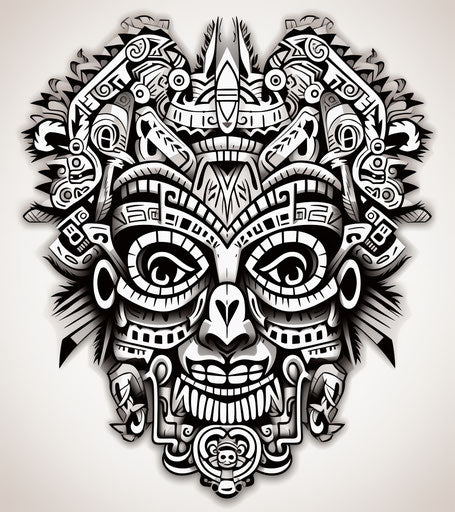 Tribal tattoo for tattoos, Indonesian art, transparent background