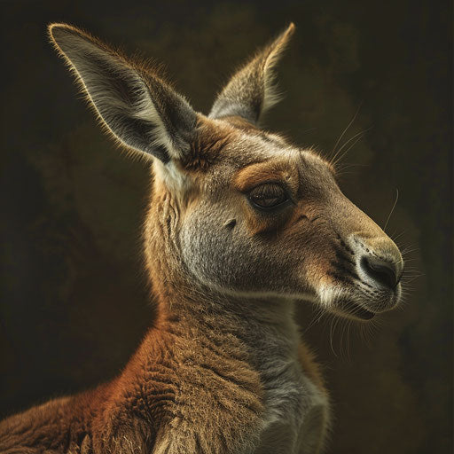 Red Kangaroo Elegance: Pristine Wildlife Imagery
