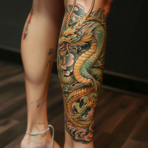 Vivid Leg Tattoos For Women Tattoo Vector Art