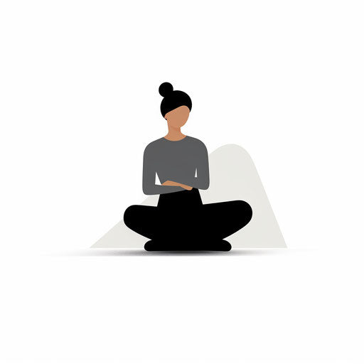 Quiet minimalist style clipart, on white background