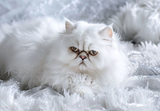 Sale of white and silver Persian kittens, Firmin Baes style