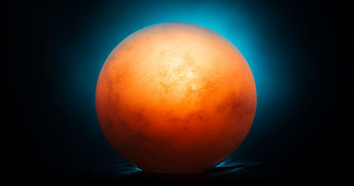 Blue sphere on dark background, gigantic scale, webcam photography, Aivazovsky, prehistoric art, high-angle, beautiful