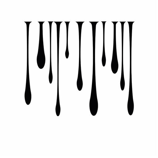 Drip clipart in the style of Minimalist, on a white background