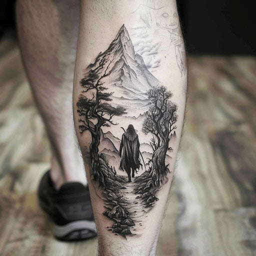 Nature tattoos with epic fantasy