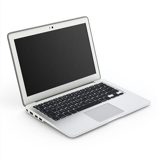 Realistic laptop icon, high resolution, isolated