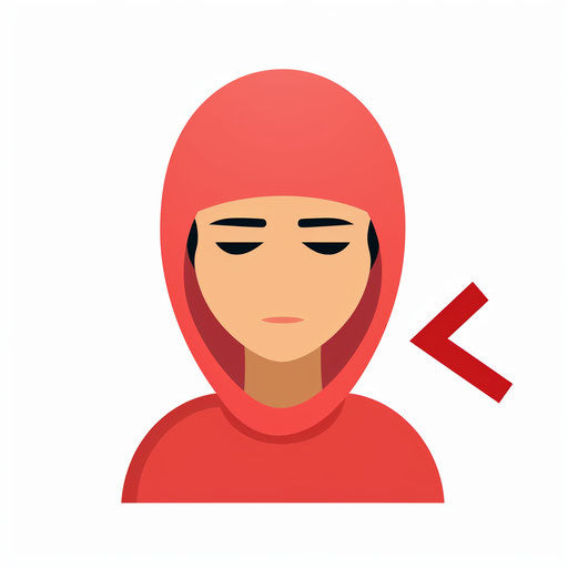 Minimalist style sorry clipart on white background