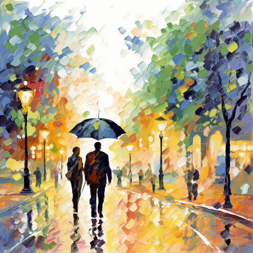 Impressionistic Art 2024 clip art on white background