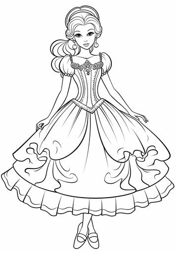 Barbie fairy coloring pages for kids