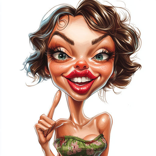 Comprehensive Lady Caricature Clipart Art Solutions