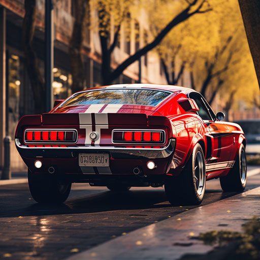 Classic Mustang GT Shelby Rearview