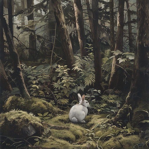 Hidden glade in an ancient forest