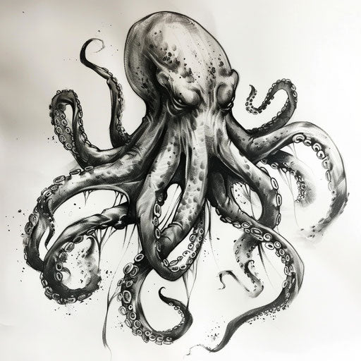Unique Kraken Tattoo Drafts