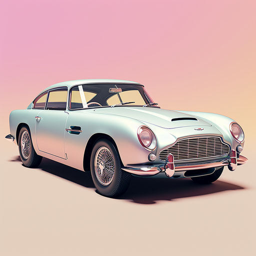 Pastel colors Aston Martin DB5