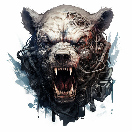 Bear in Skull Mask
