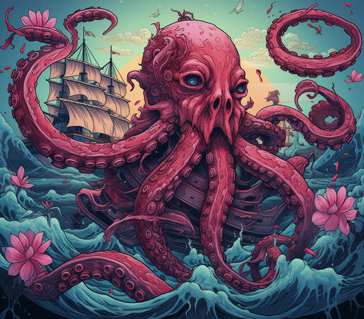 Octopus tentacles on pirate ship sabotaged in the ocean