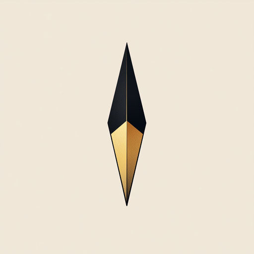 Elegant illustrator logo with a unique angular eraser shape