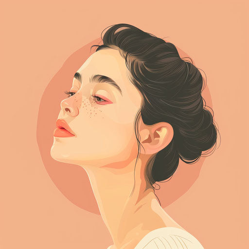 Realistic history clipart on pastel peach background