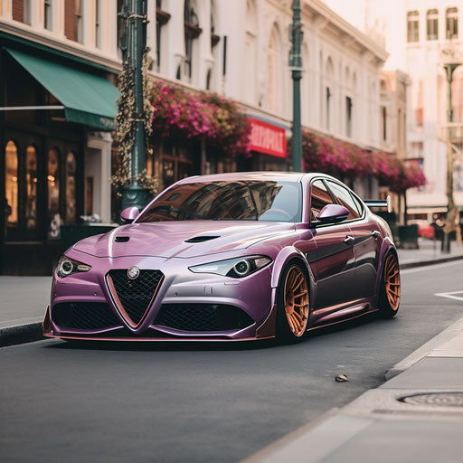 Classic pastel colors alfa romeo giulia quadrifoglio