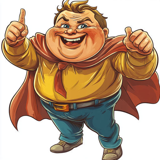 Charming Student Caricature Clipart for Wedding Favors