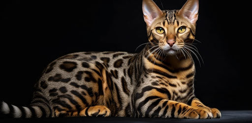 Bengal cats: detailed textures, energetic and bold