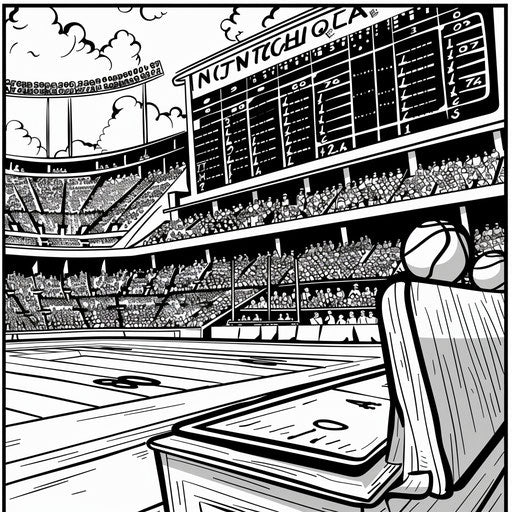 Scoreboard with winning team highlighted