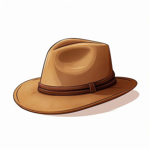 Hat clipart in the style of Minimalist, on a white background