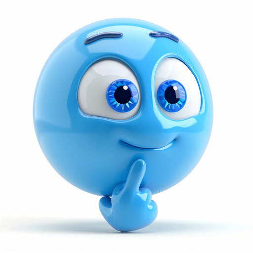 Curious blue thought