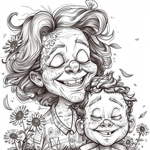 Humorous Mother's Day illustration