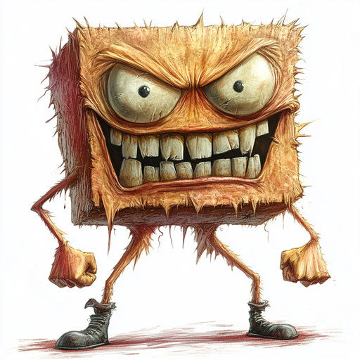 Engaging Square Caricature Clipart for Creative Projects