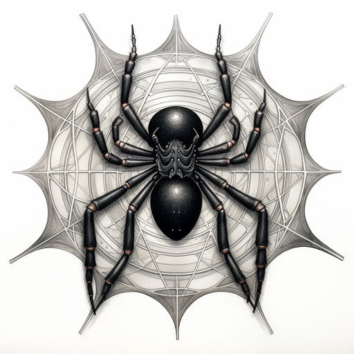 Neoclassical symmetry of the black widow spider