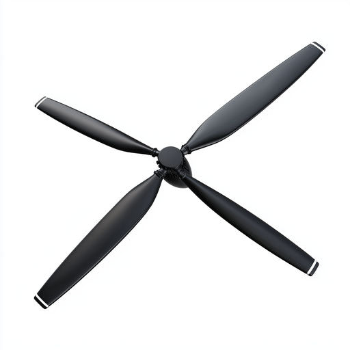 3D Helicopter Rotor Blade on a White Background