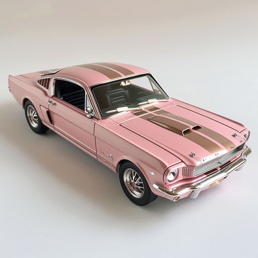 Classic Light Pink Metallic Ford Mustang GT Shelby
