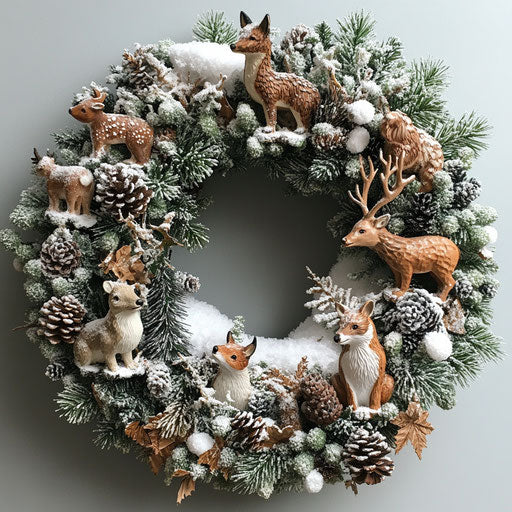 Wildlife wreath decoration