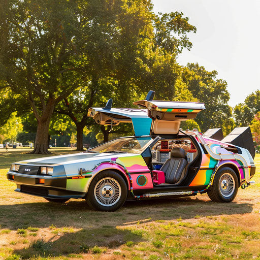 High-performance ice cream truck at sunny park