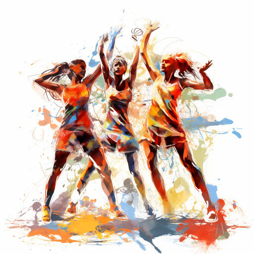 Physical education clipart in the style of Oil painting