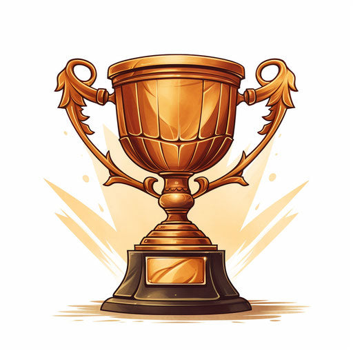 Prize in the style of Chiaroscuro Art, white background