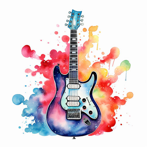 Watercolor-style illustration of a rock on a white background