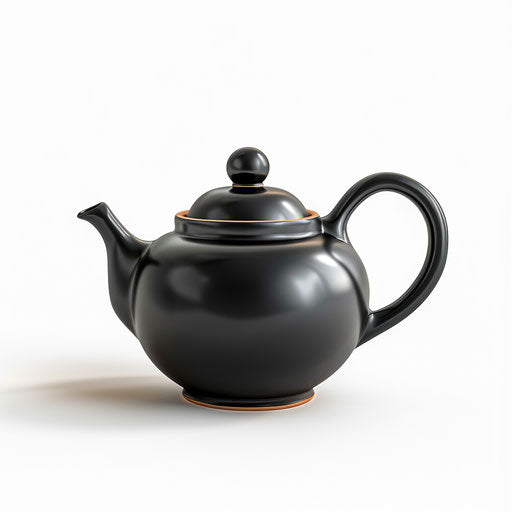Teapot clipart in realistic style on white background