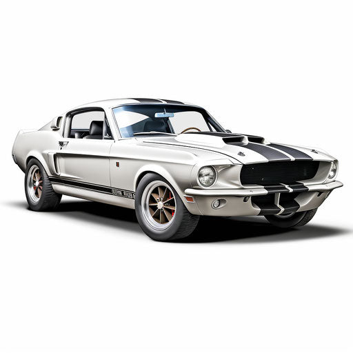 Ford Mustang GT Shelby classic White background